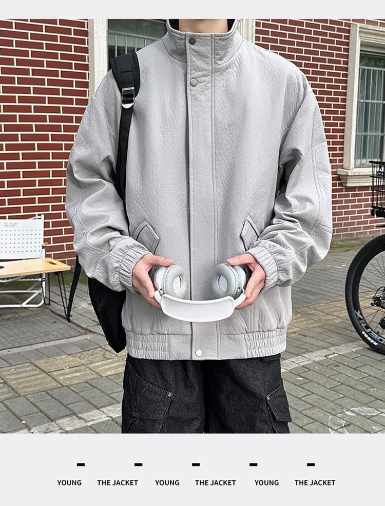 2026 가을 다용도 스탠드 칼라 워크웨어 재킷 아메리칸 루즈핏 조수 브랜드 캐주얼 재킷 청년 반하이넥 맨위 상세 이미지 22