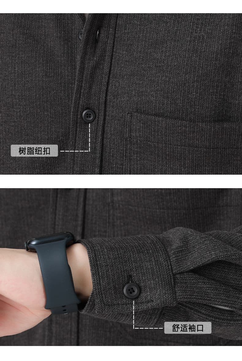 가을 겨울 새로운 두꺼운 셔츠 남자 워크웨어 긴팔 조수 브랜드 루즈핏 모직 셔츠 캐주얼 재킷 다용도 맨위 상세 이미지 18