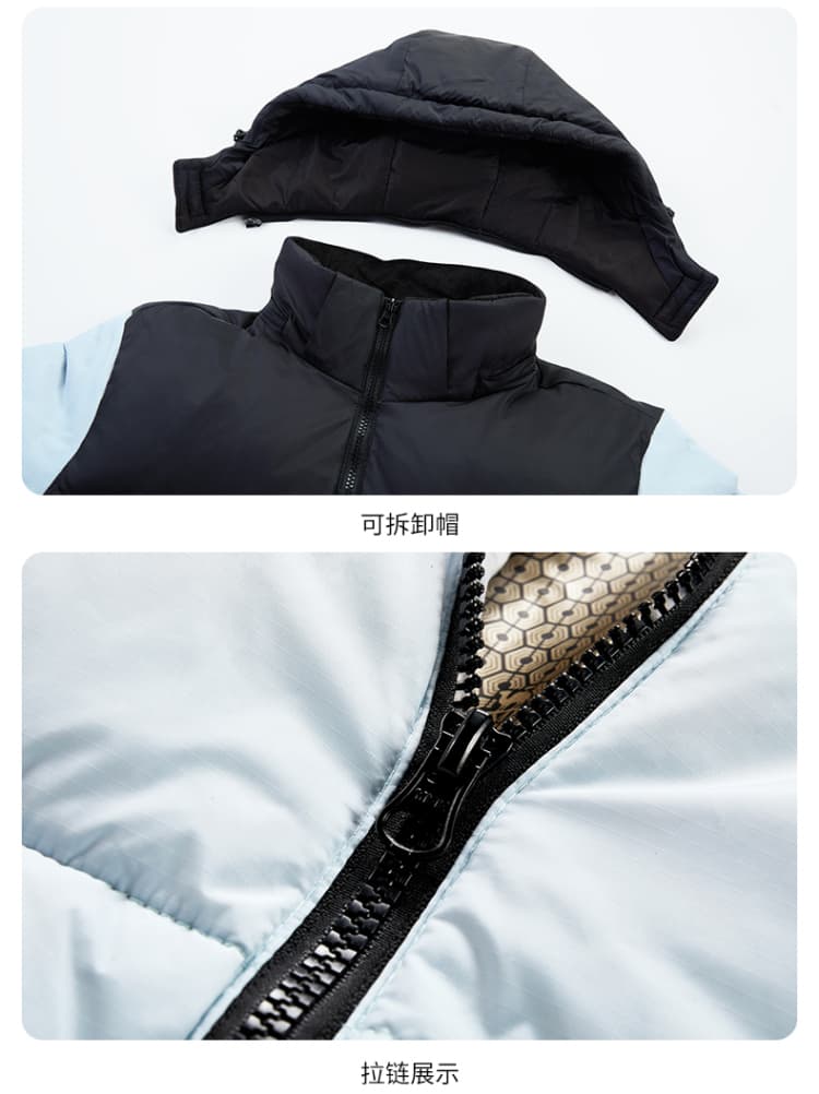 폭발 주요 추진력 화이트 덕 다운 겨울 새로운 패션 야외 트렌드 남녀 후드 다운 재킷 방한과 난방 재킷 상세 이미지 15
