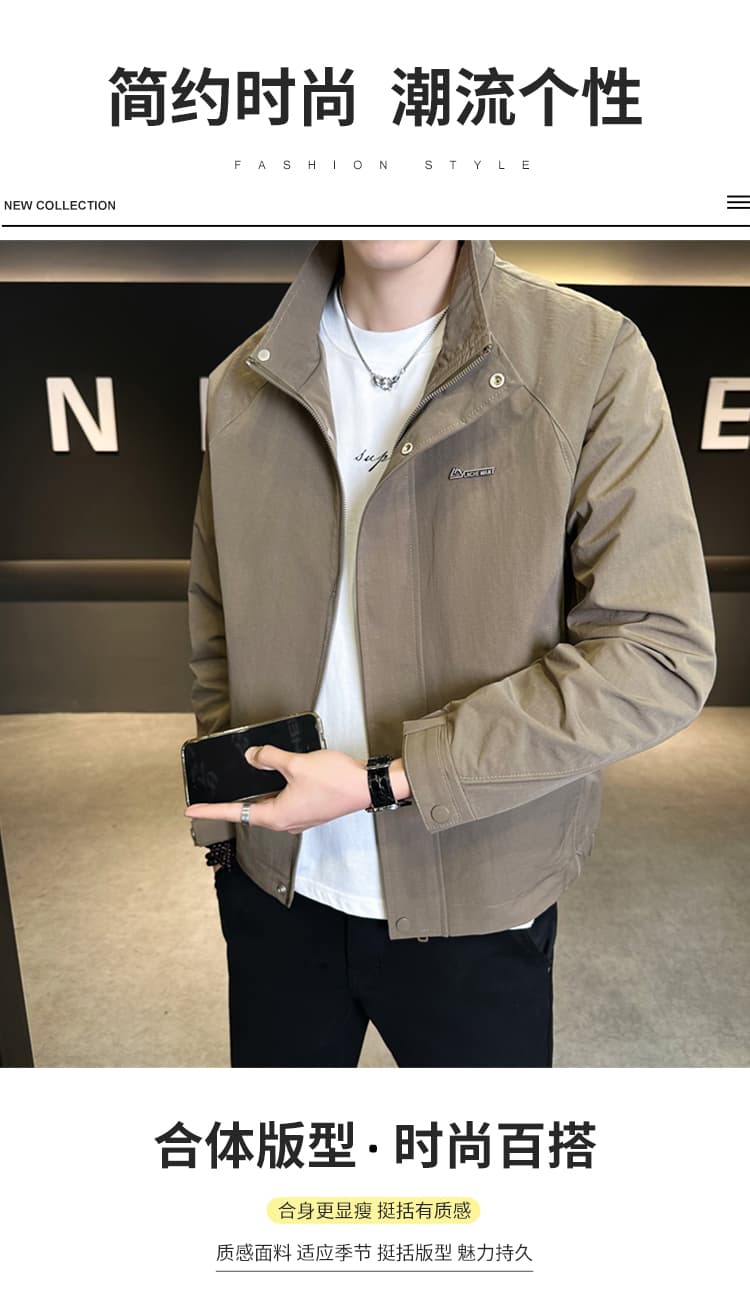 가을 새로운 높은 품질 재킷 캐주얼 패션 트렌디 섹션 다용도 야외 워크웨어 다용도 루즈핏 남성 재킷 상세 이미지 1