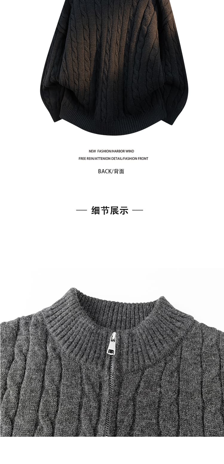 가을 겨울 두꺼운 보온 부드럽다 편안함 통기성 트렌디 에디션 패션 잘 생긴 커플 다용도 오픈 가디건 니트 스웨터 코트 상세 이미지 5