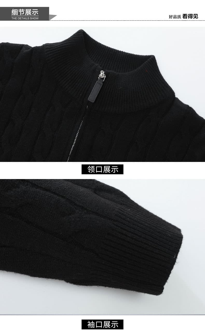 가을 겨울 두꺼운 보온 부드럽다 편안함 통기성 트렌디 에디션 패션 잘 생긴 커플 다용도 오픈 가디건 니트 스웨터 코트 상세 이미지 20