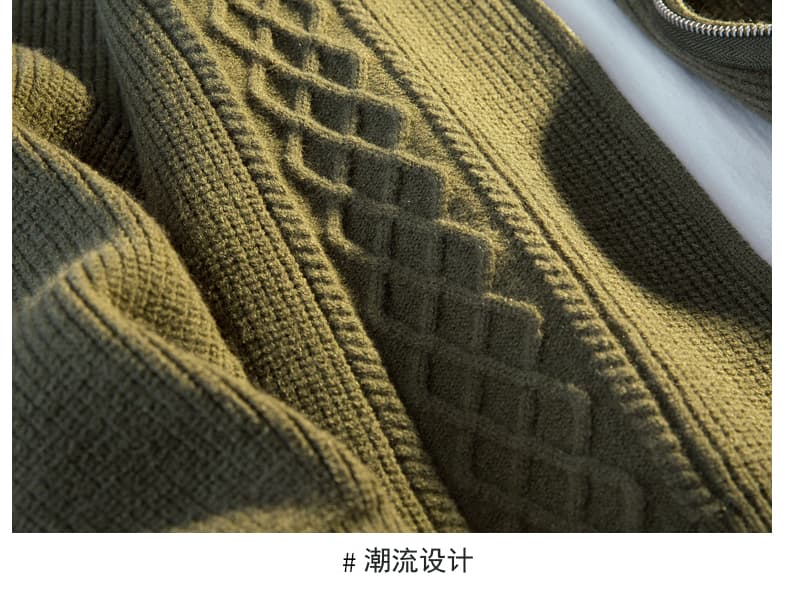 가을 겨울 새로운 오픈 가디건 두꺼운 보온 패션 남성 한국 스타일 캐주얼 다용도 만나는 니트 국경 간 됐어. 개체 폭발 상세 이미지 22