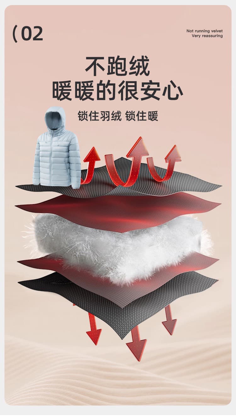높음 제품 경량 갈비 살 다운 재킷 남자 2026 겨울 후드 얇고 가벼운 다운 여성 코트 방풍 보온 맨위 상세 이미지 3