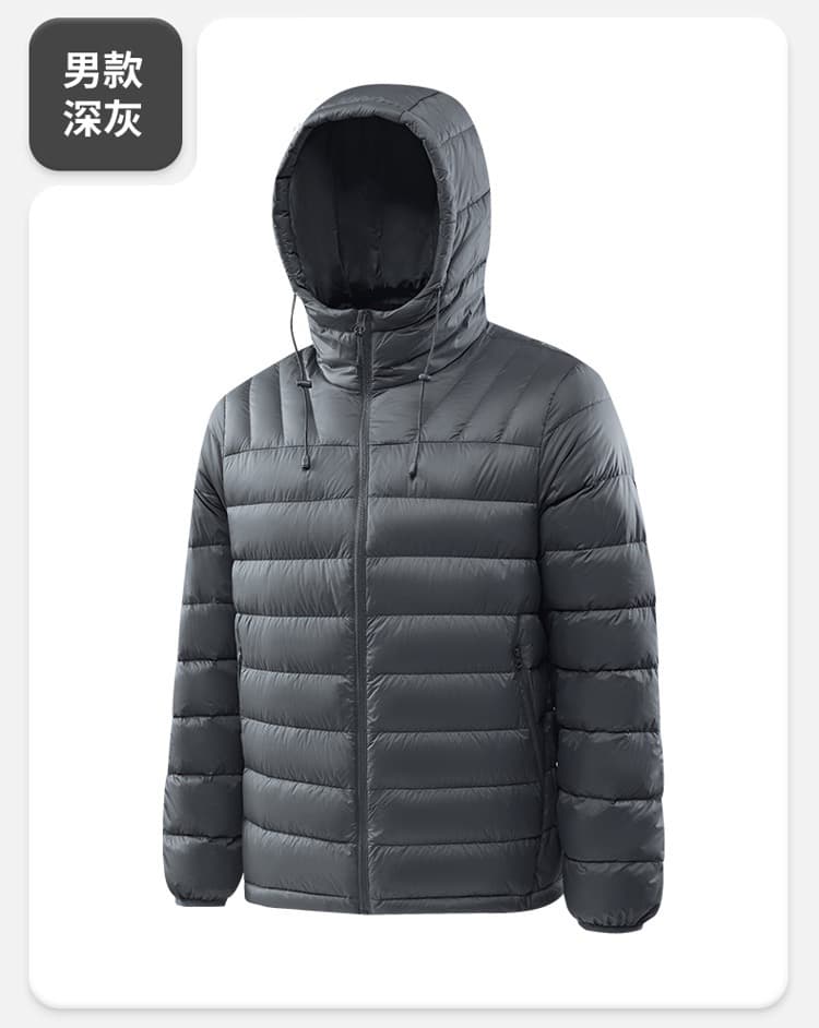 높음 제품 경량 갈비 살 다운 재킷 남자 2026 겨울 후드 얇고 가벼운 다운 여성 코트 방풍 보온 맨위 상세 이미지 15