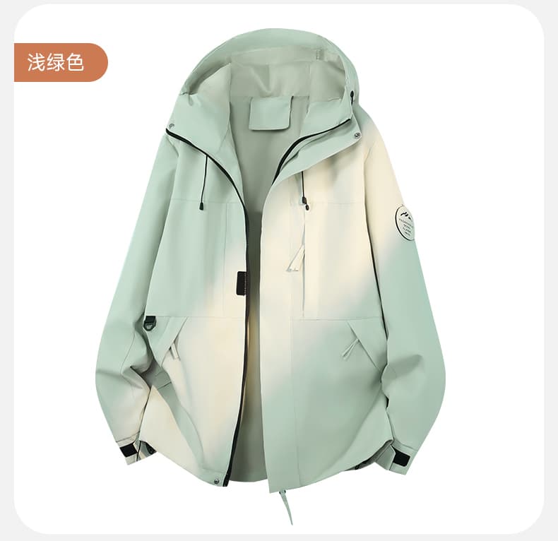 자켓 남녀 야외 방풍 방수 등산복 얇은 스타일 도파민 색상 봄 가을 재킷 조수 브랜드 커플 재킷 상세 이미지 12