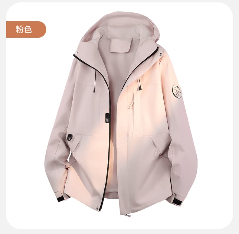 자켓 남녀 야외 방풍 방수 등산복 얇은 스타일 도파민 색상 봄 가을 재킷 조수 브랜드 커플 재킷 상세 이미지 13