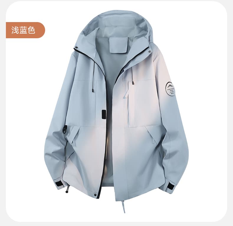 자켓 남녀 야외 방풍 방수 등산복 얇은 스타일 도파민 색상 봄 가을 재킷 조수 브랜드 커플 재킷 상세 이미지 14