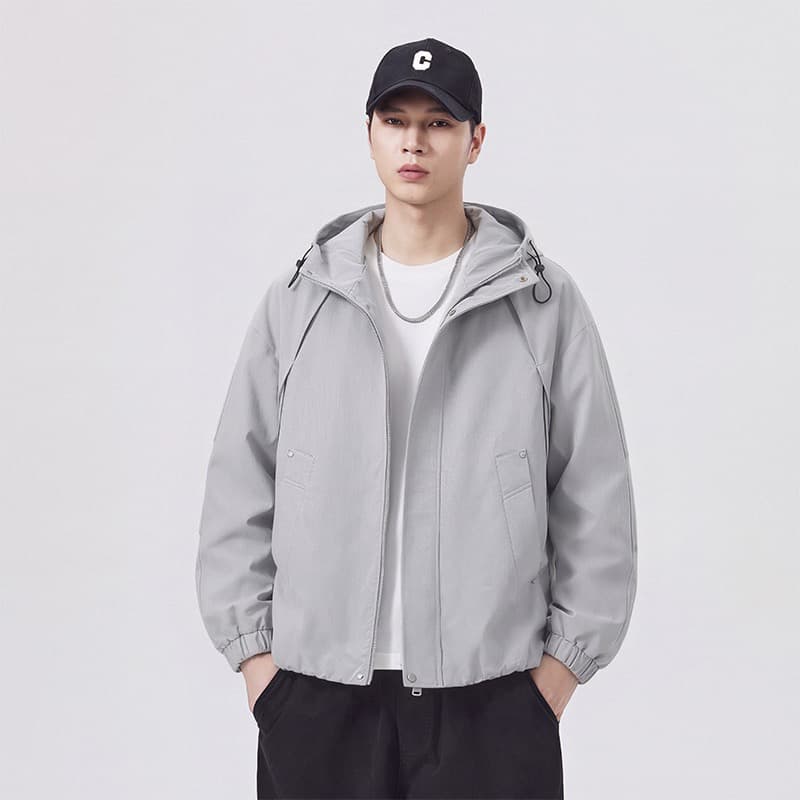 2026 가을 겨울철 커플 방풍 요금 외투 남자 캐주얼 후드 재킷 미니멀리즘 다용도 등산복 맨위 이미지 3