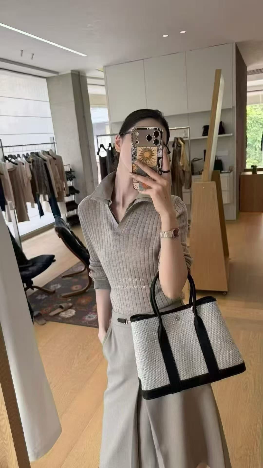 가을 켜기 새로운 양모 혼방 POLO 칼라 긴팔 니트 스웨터 상세 이미지 12