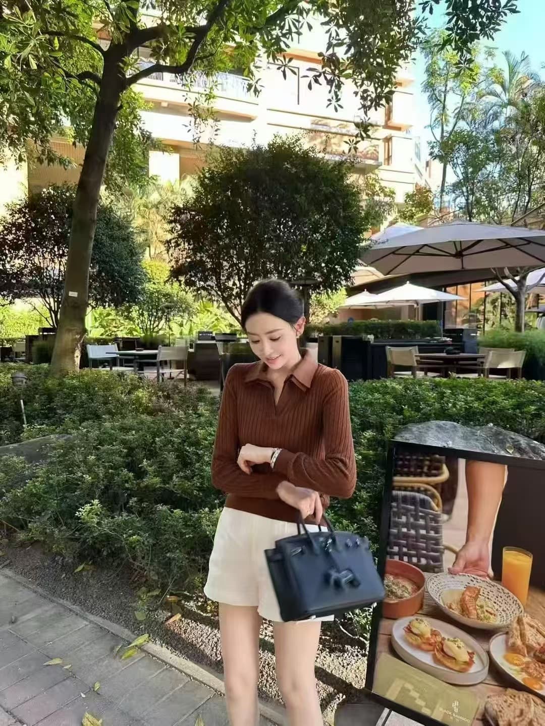 가을 켜기 새로운 양모 혼방 POLO 칼라 긴팔 니트 스웨터 상세 이미지 13