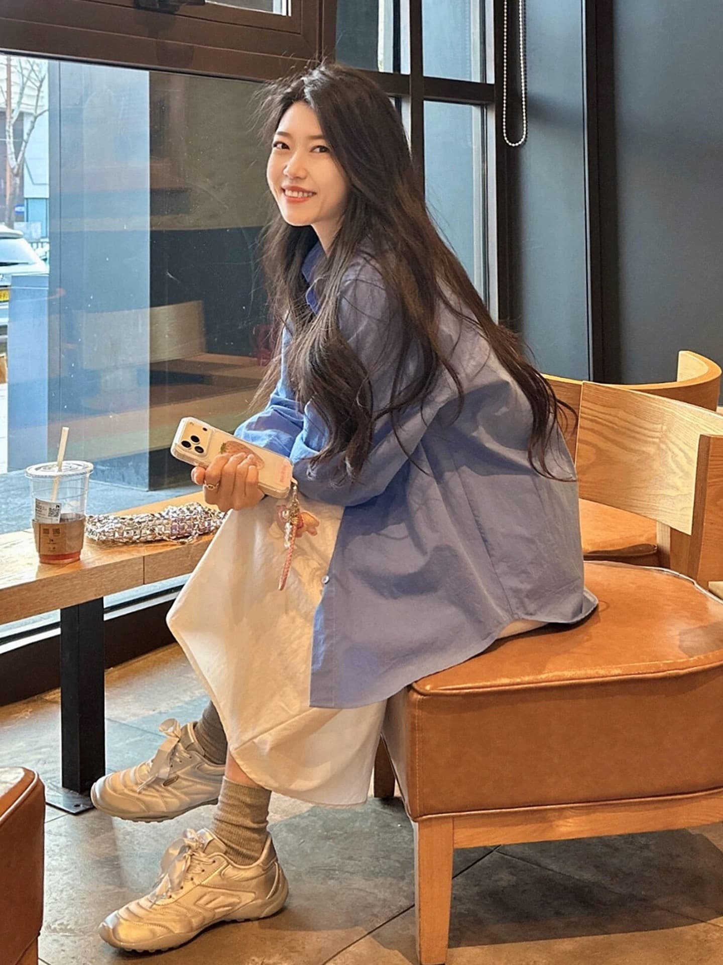 여름 연령 감소 착용 가져 가라. 전체 집합 2026 새로운 자이언트 잘 생긴 자외선 차단 셔츠 여행 느슨함 센스 치마 3종 세트 상세 이미지 3