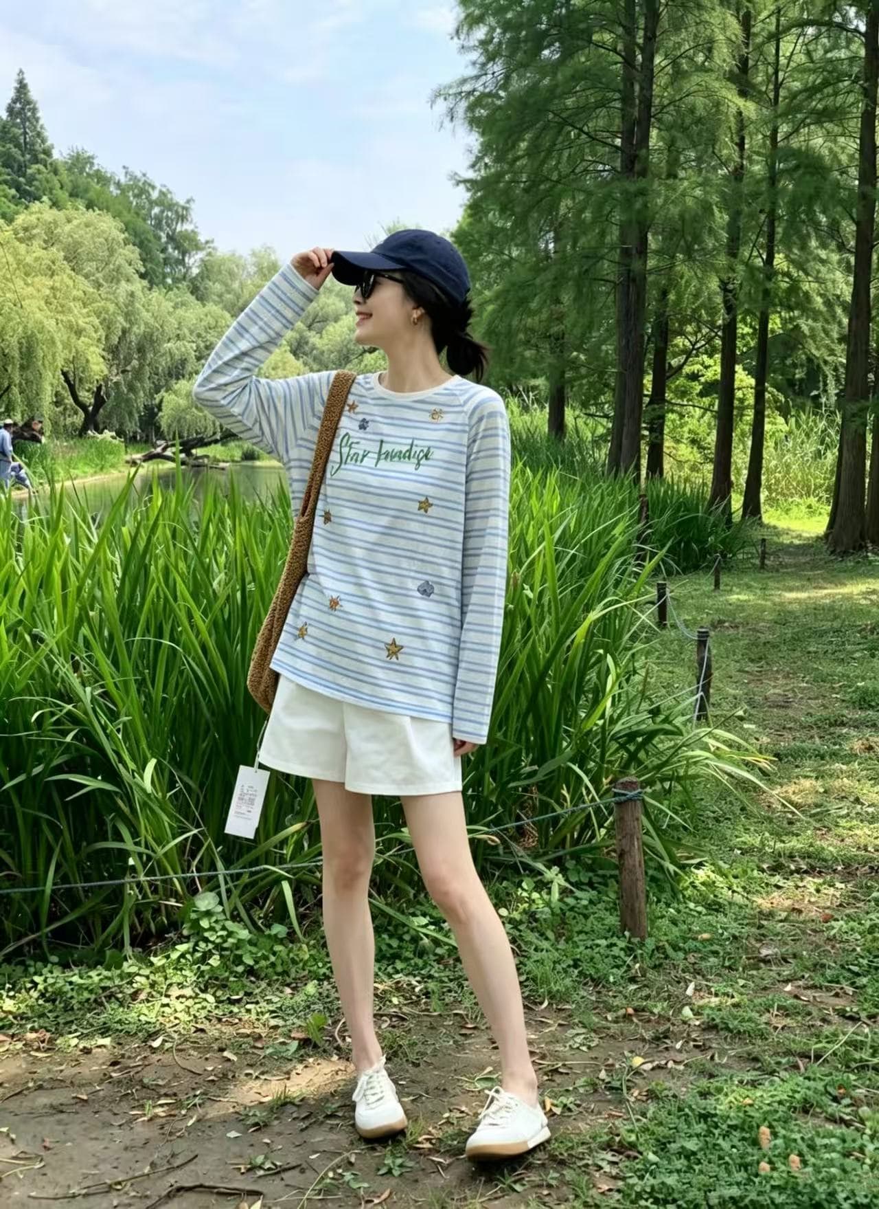 운남 달리 태국 삼아 관광 착용 가져 가라. 여성 해변가 휴가 여행 하이난 해변 도파민 섬 세트 이미지 4