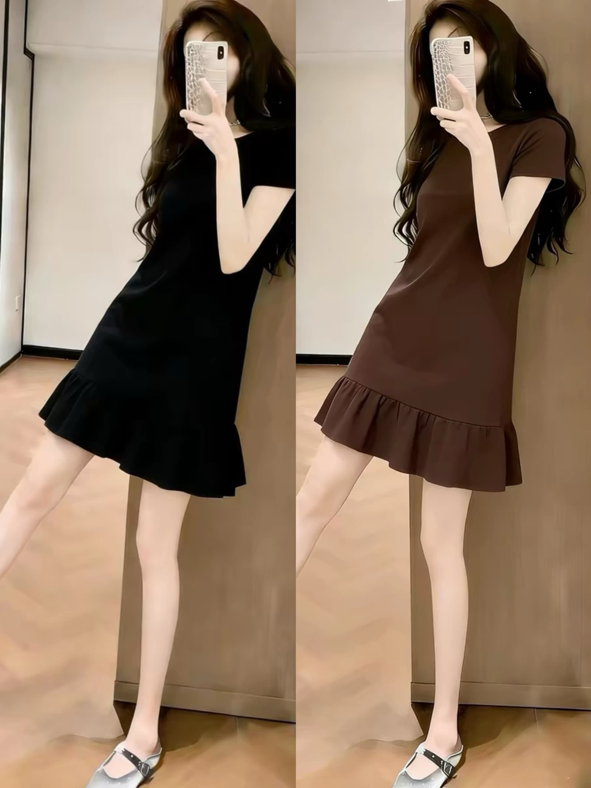 빛 럭셔리 작은 대중 아니요 명중 섹션 검정색 티셔츠 여성 드레스 여름 고유 한 아름다운 슈퍼 잘 생긴 ~ 중 몸매 가꾸기 짧은 치마