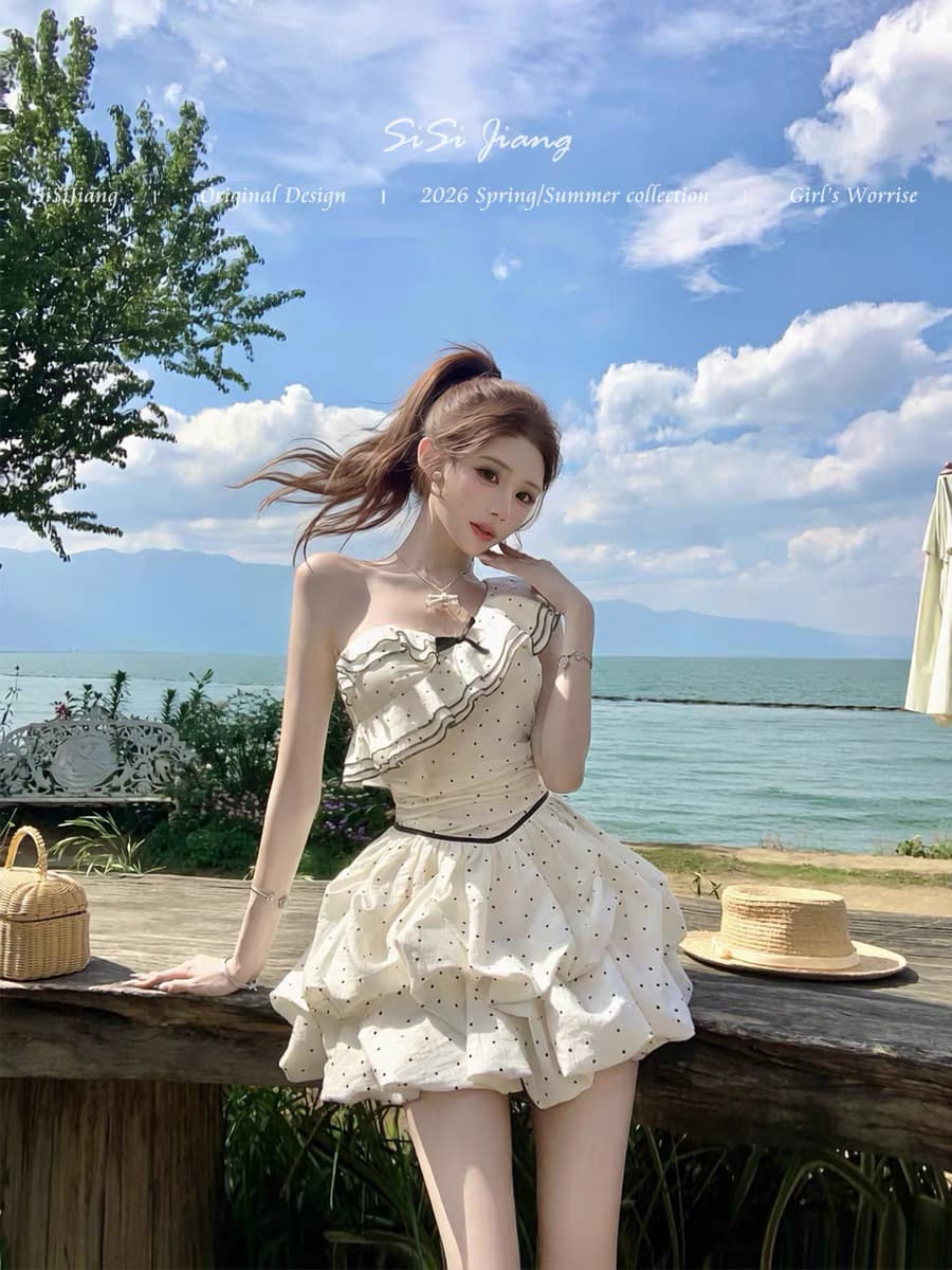 sisi jiang6 3 20 00 9.5 접기 서있는 마이너스 15 도트 무늬 뮤즈