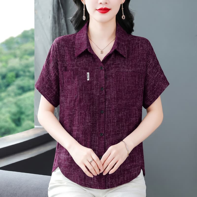 실사 2026 새로운 여름 착용 가져 가라. 셔츠 여성 레저 패션 외국 가스 슬림해 보이는 루즈핏 한국 스타일 연령 감소 맨위 이미지 5