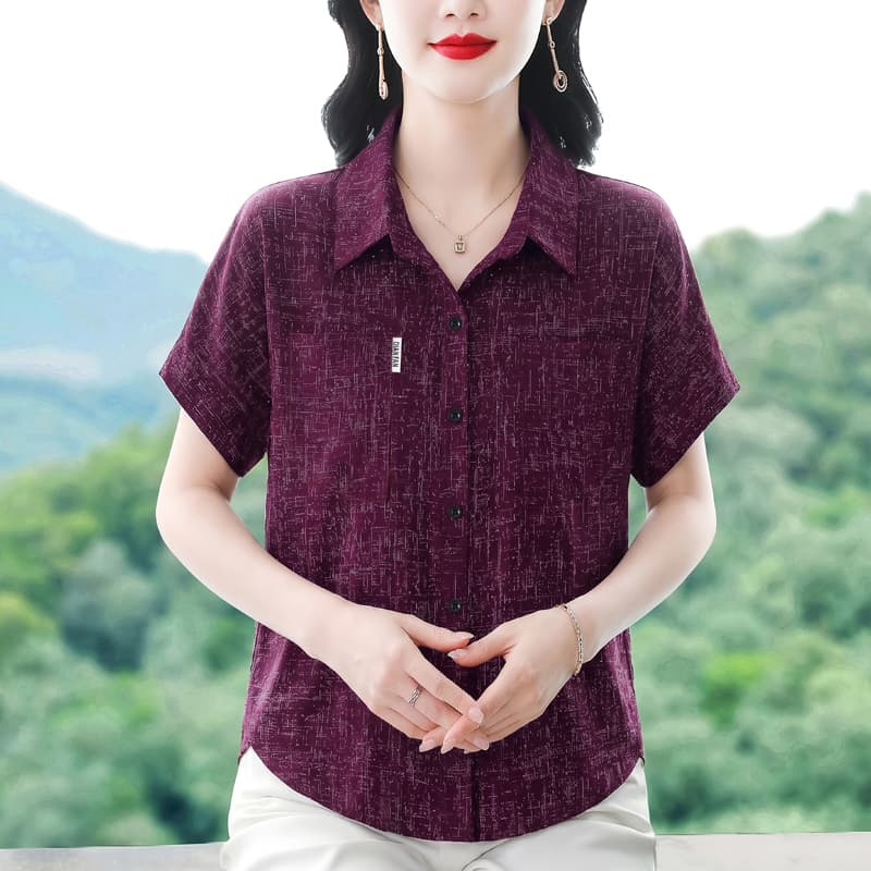 실사 2026 새로운 여름 착용 가져 가라. 셔츠 여성 레저 패션 외국 가스 슬림해 보이는 루즈핏 한국 스타일 연령 감소 맨위 이미지 3