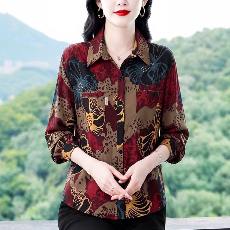 실사 2026 년 이른 가을 착용 가져 가라. 셔츠 캐주얼 패션 외국 가스 품격 슬림해 보이는 연령 감소 긴팔 맨위 이미지 2