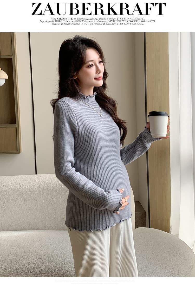 실사 물품 프릴 구덩이 기사 플러스 조밀 한 심기 플러시 털이 있고 두꺼운 플러스 털 패션 외출용 니트 만나는 상세 이미지 28