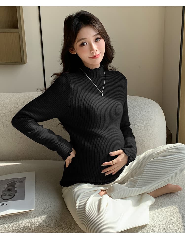 실사 물품 프릴 구덩이 기사 플러스 조밀 한 심기 플러시 털이 있고 두꺼운 플러스 털 패션 외출용 니트 만나는 상세 이미지 45