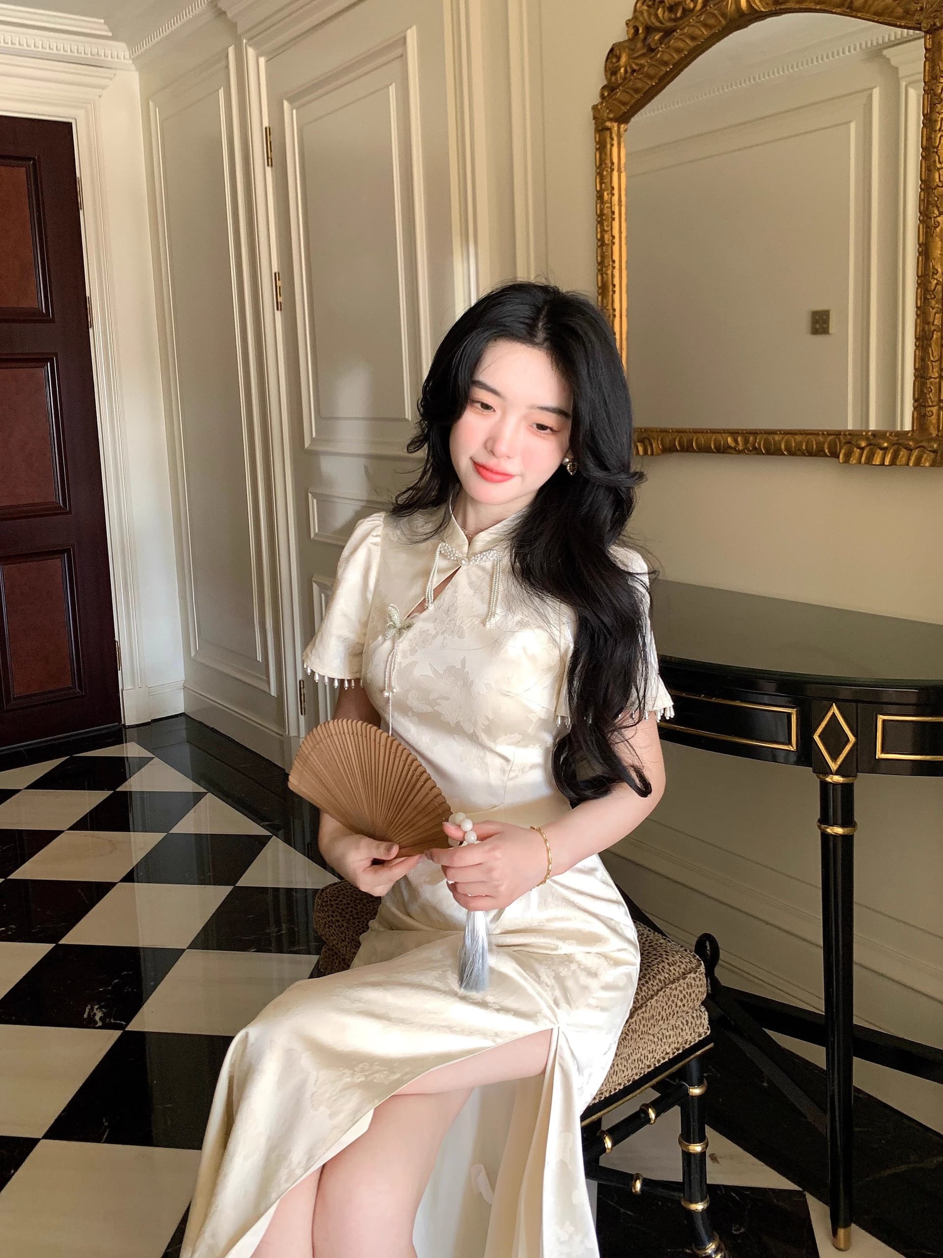 여름 새로운 자이언트 잘 생긴 ~ 중 연령 감소 올해 인기 폭발 국풍 치파오 새로운 중식 길다 점프 슈트 치마 상세 이미지 7