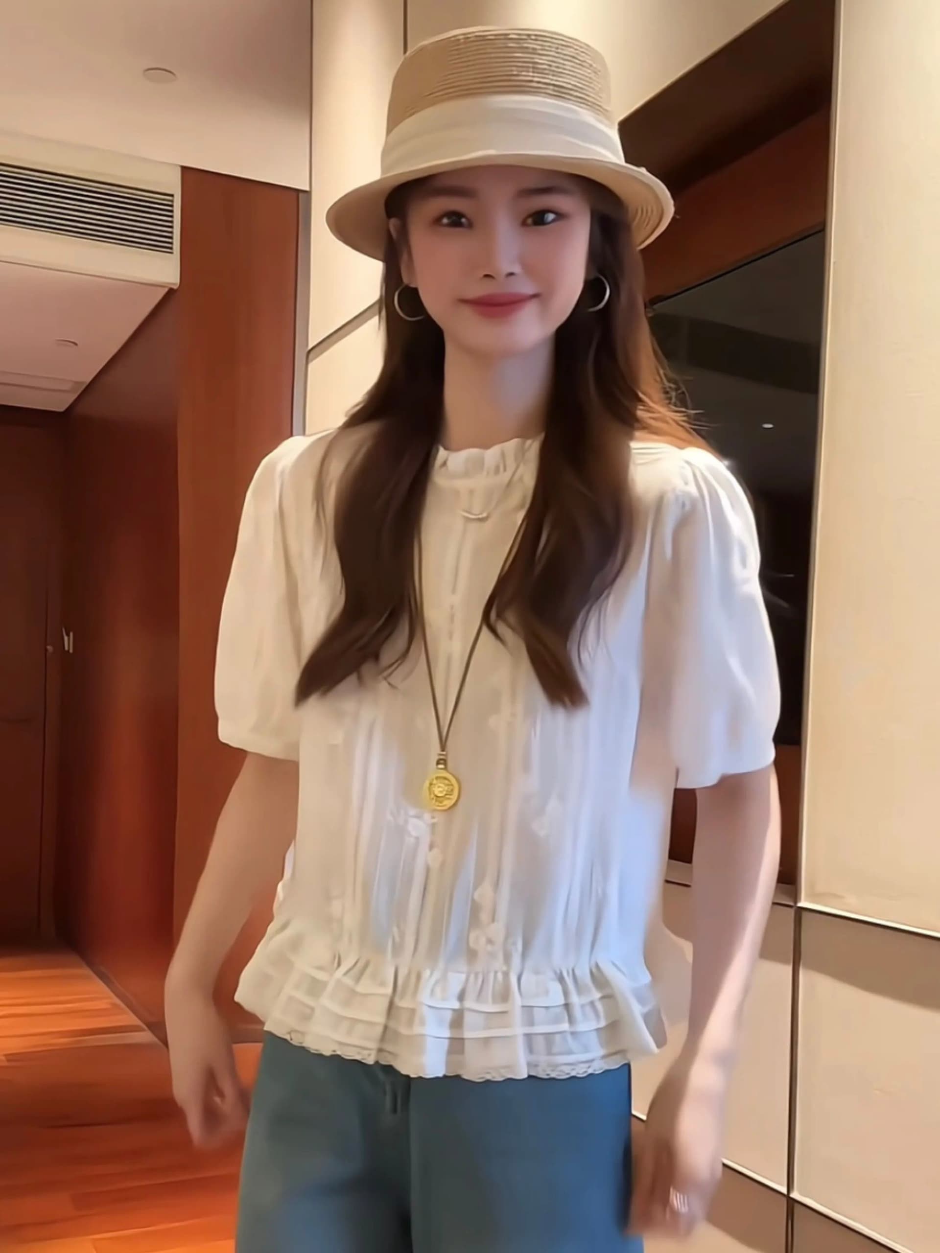 레이스 자카드 자수 셔츠 2026 새로운 디자인 센스 연령 감소 작은 셔츠 반팔 얇고 가벼운 슬림해 보이는 작은 키 맨위 상세 이미지 17