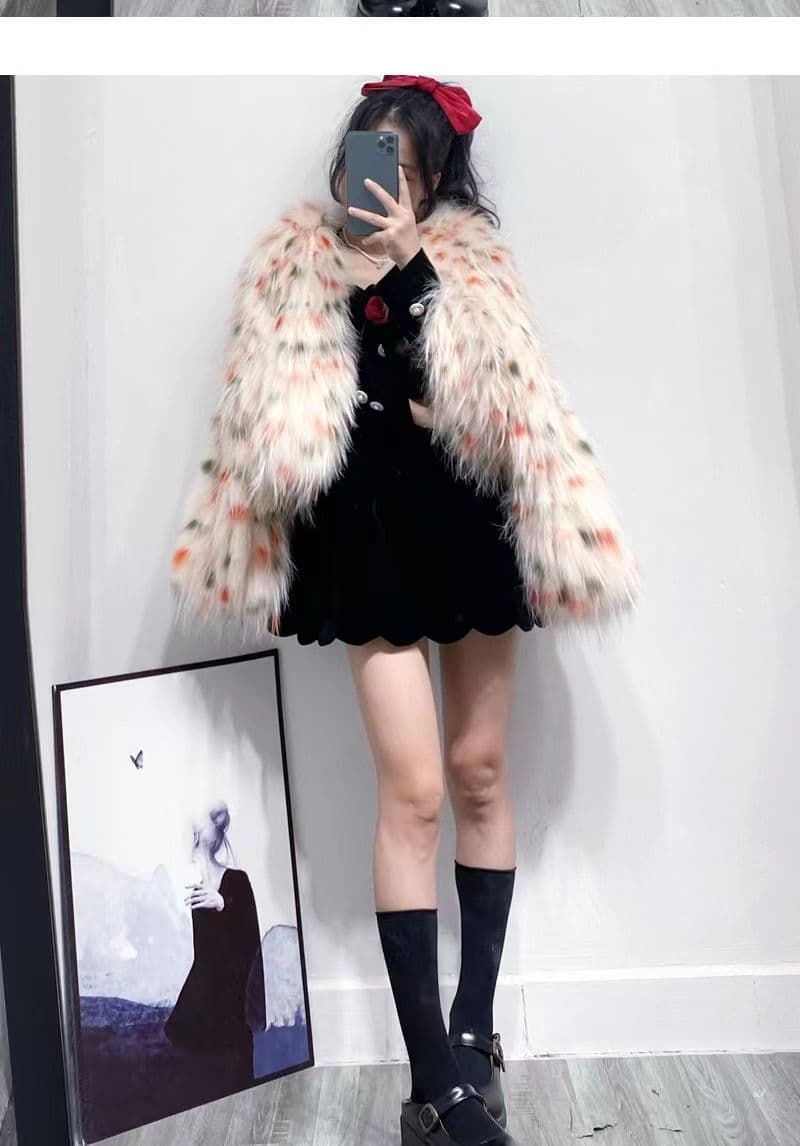 작은 키 겨울 의류 코디 외국 가스 짧은 남자 그는 벤 바람 작은 검은 드레스 하이웨이스트 디스플레이 높음 벨벳 여성 드레스 가을 겨울 상세 이미지 19