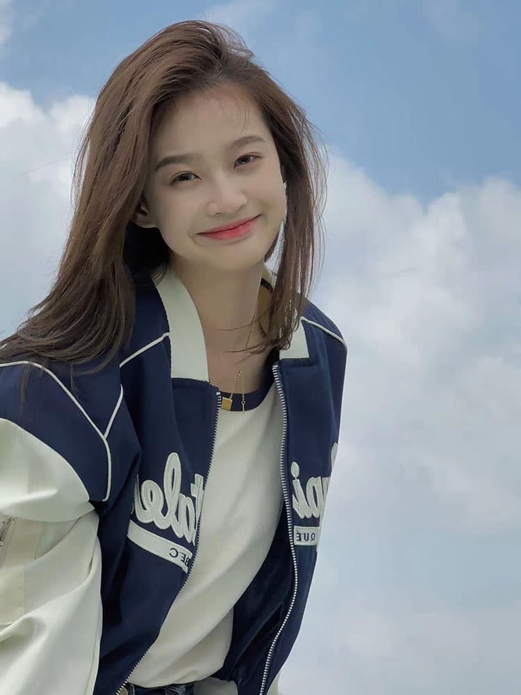 아메리칸 복잡한 고대 국가 트렌디 패치워크 배색 쇼트 스타일 야구 유니폼 이른 봄 긴팔 캐주얼 느긋한 학원 여성 코트 상세 이미지 3