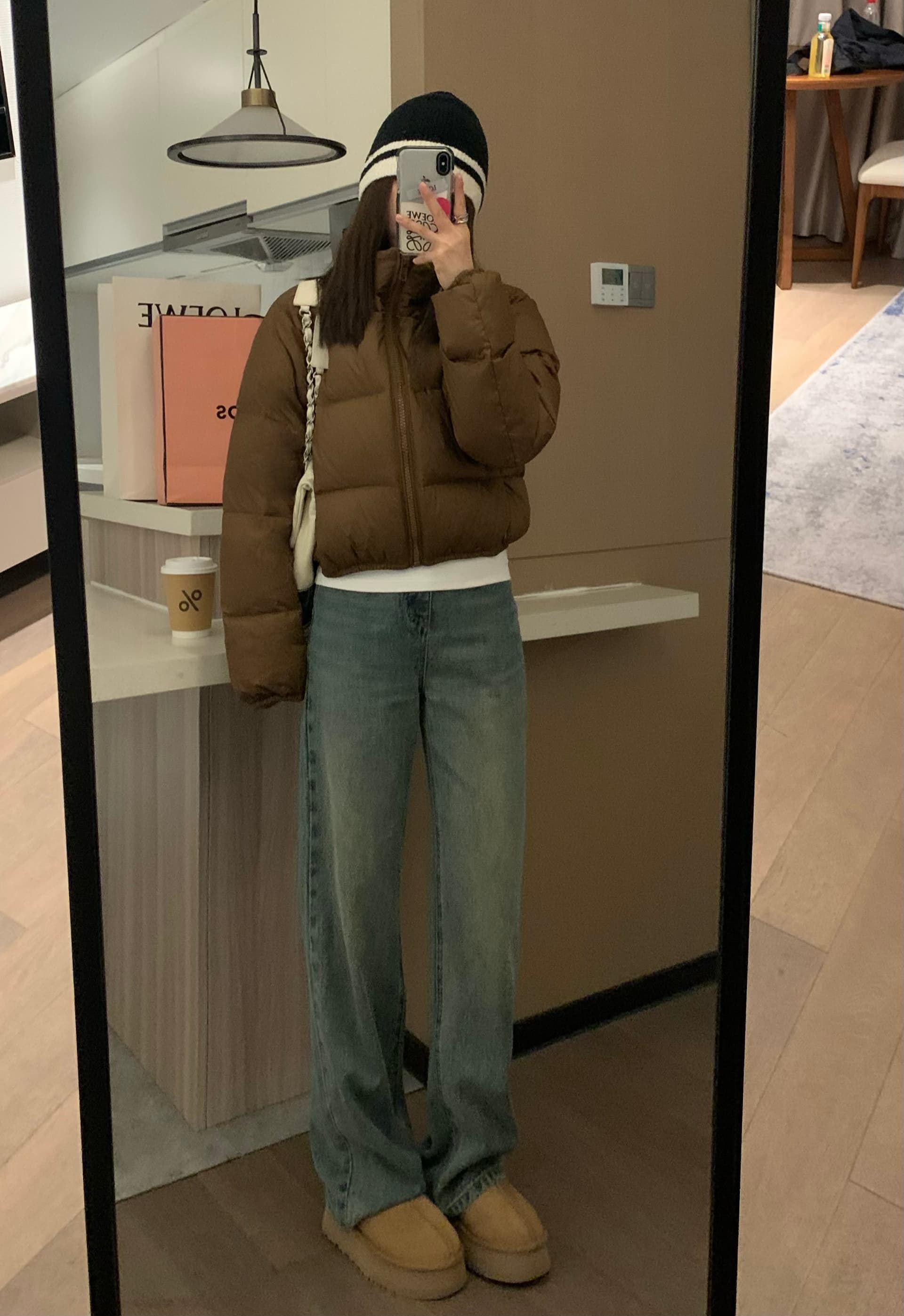 아메리칸 켄 콩 겨울 새로운 아래 면화 의류 여성 짧은 패션 스탠드 칼라 작은 키 빵 외투 상세 이미지 1