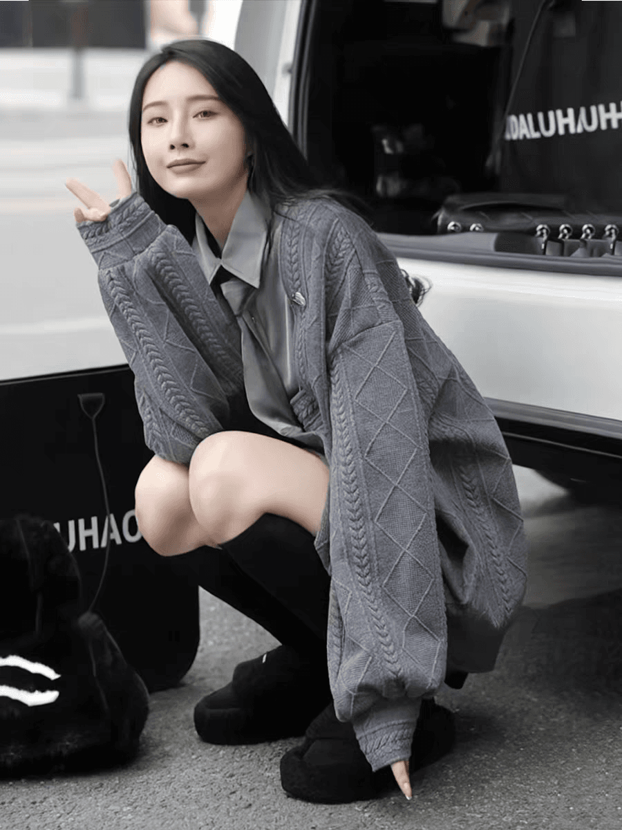 보내기 넥타이 패치워크 페이크 레이어드 후드티 여자 학생 2026 새로운 봄 가을 패션 외국 가스 Chic 재킷 맨위 이미지 2