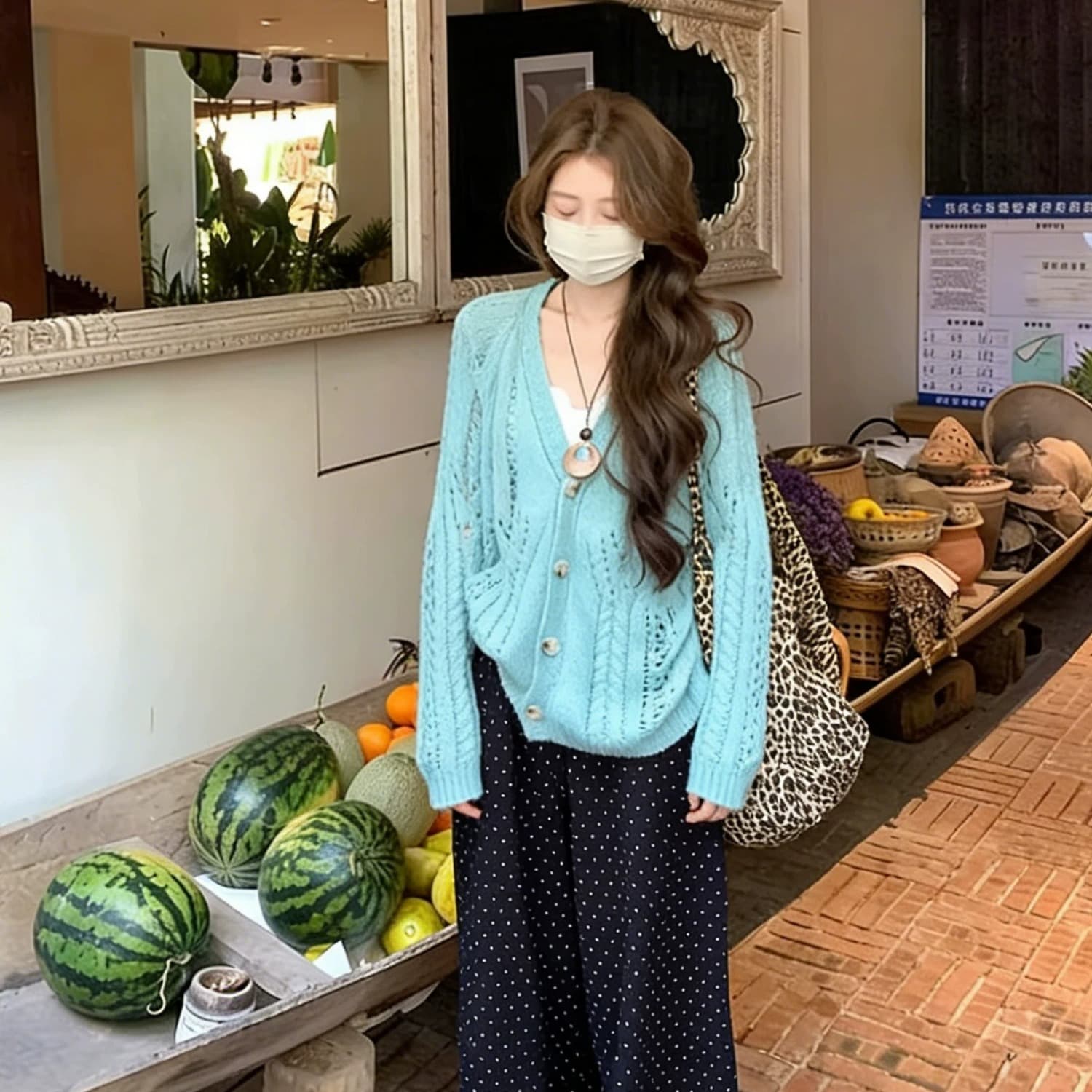홀로우 아웃 니트 오픈 가디건 여성 조기 봄 여름 새로운 루즈핏 외부 가져 가라. 스웨터 여성 코트 얇은 스타일 다용도 맨위 이미지 5