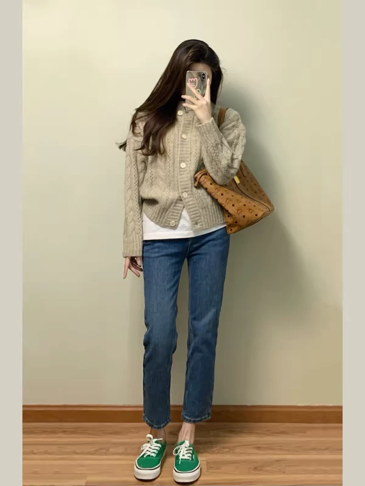 일본식 레트로 느긋한 바람 오픈 가디건 스웨터 여성 코트 가을 겨울 2026 이른 봄 새로운 쇼트 스타일 루즈핏 니트 맨위 이미지 3