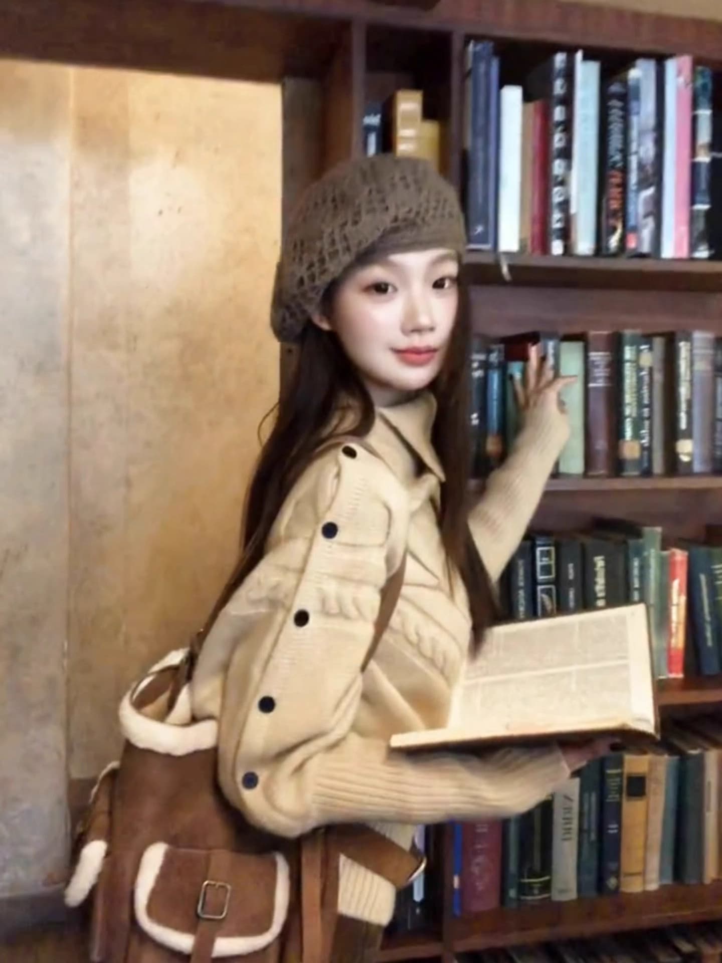 세련된 문예 센스 품격 터틀넥 부드러운 찹쌀 니트 스웨터 여성 가을 겨울 지방 mm 자이언트 잘 생긴 허리 수축 슬림해 보이는 스웨터 이미지 2