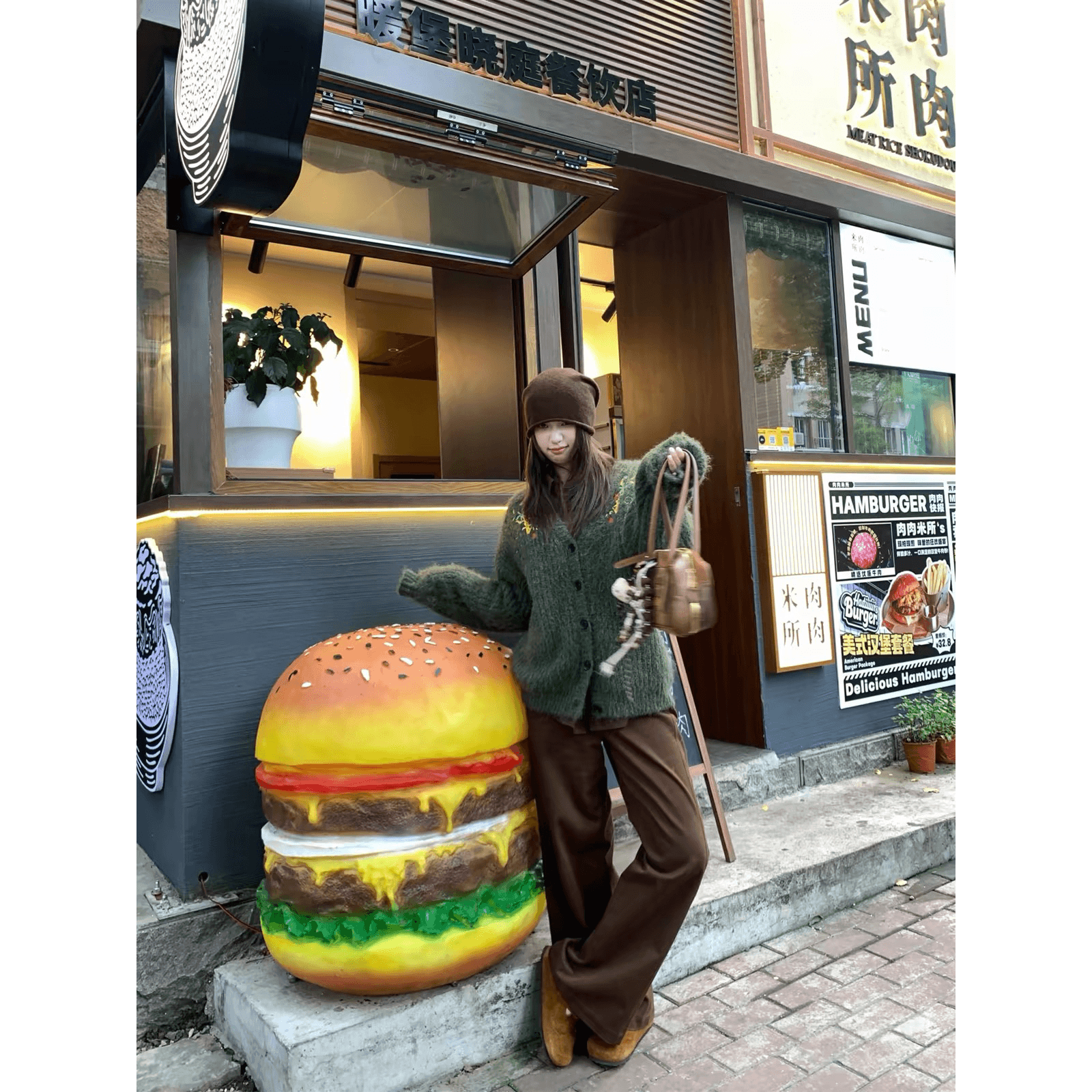 가을 겨울 새로운 반딧불 숲 높음 그램 무거운 플러시 센스 자수 스웨터 다용도 캐주얼 대 오픈 가디건 느긋한 니트 재킷 이미지 5