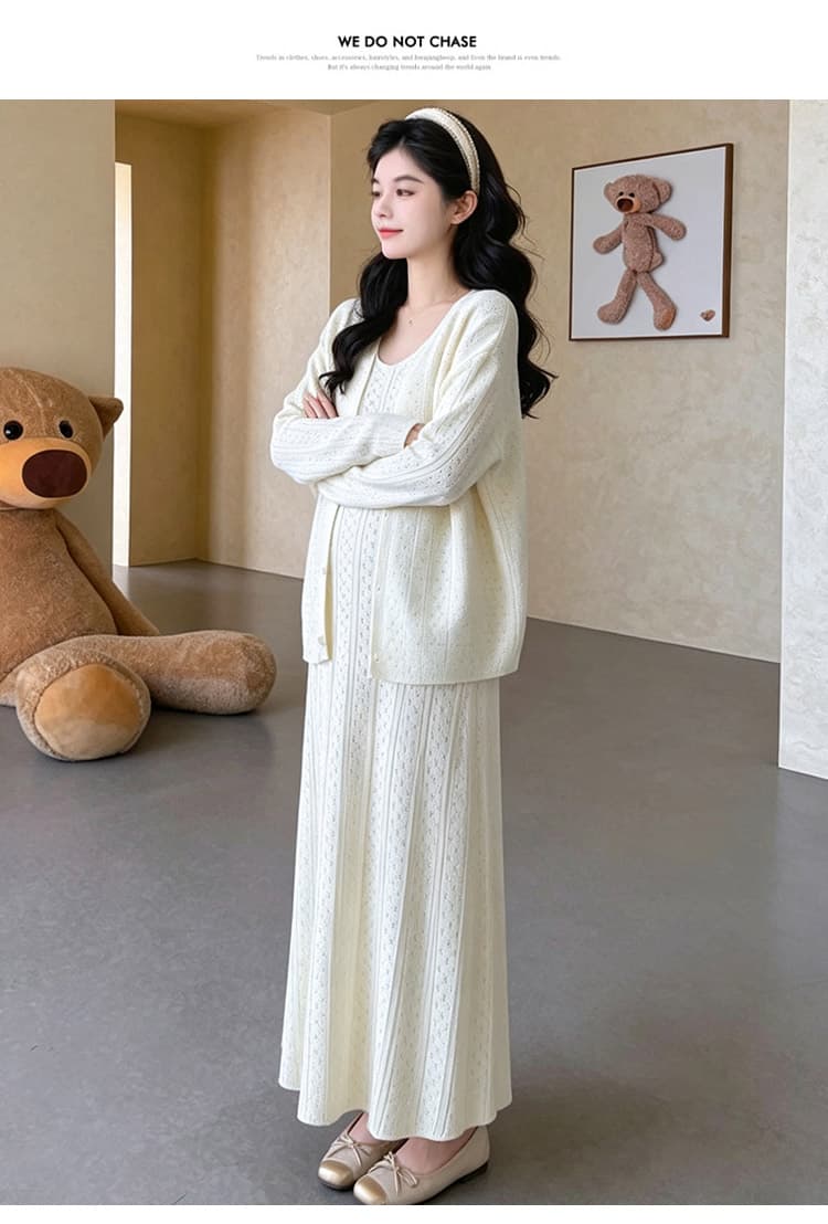 임산부 가을 새로운 패션 루즈핏 빅 사이즈 임산부 드레스 투피스 슈트 상세 이미지 25