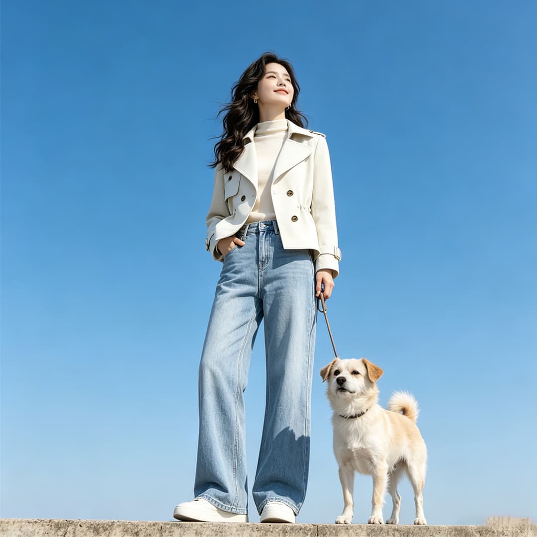2026 년 고급 센스 작은 키 베이지 색 쇼트 스타일 바람막이 펌프 로프 여자 새로운 봄 가을 품격 허리 수축 재킷 상세 이미지 6