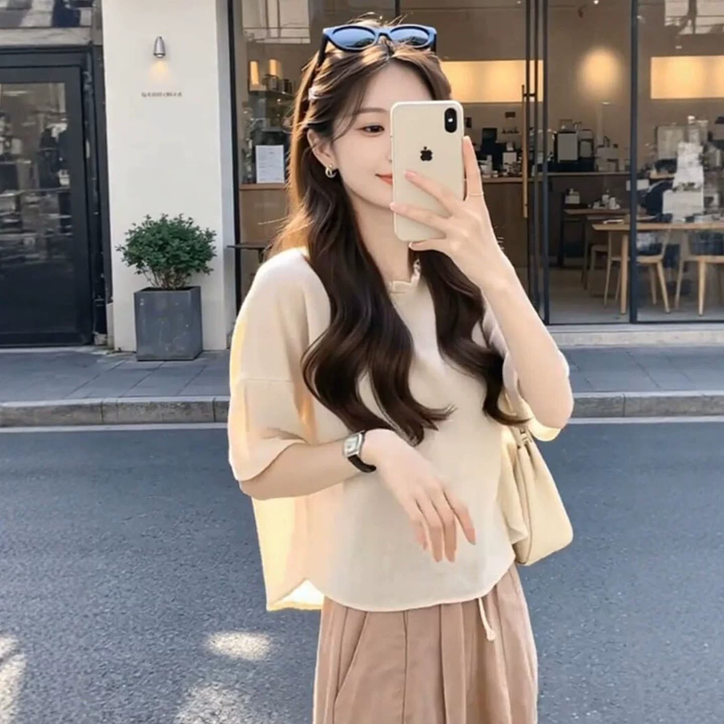 작은 샤넬 스타일 한 부서 착용 가져 가라. 전체 집합 패션 세트 2026 초여름 새로운 자이언트 잘 생긴 폭발 투피스 세트 여성 의류 이미지 6