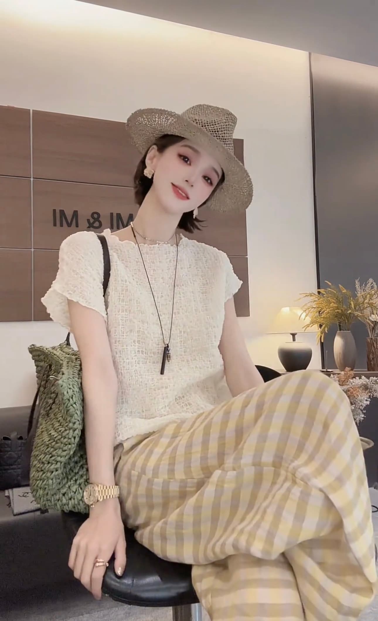 shaweleven 미니멀리즘 주름 여름 새로운 질감 센스 다용도 반팔 티셔츠 여성 의류 상세 이미지 1