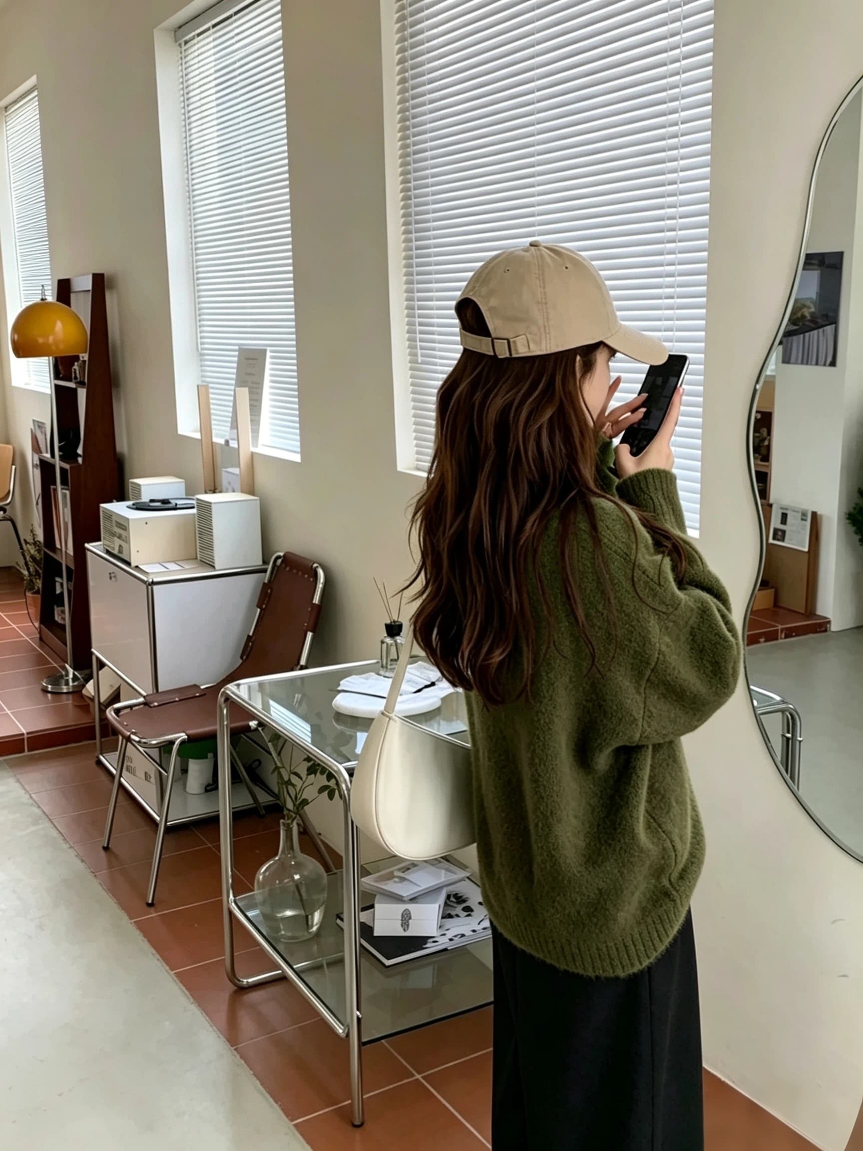 한 부서 새로운 미니멀리즘 부드러운 느긋한 바람 풀오버 라운드 넥 스웨터 여자 루즈핏 다용도 니트 맨위 가을 겨울 인사이드 가져 가라. 상세 이미지 11