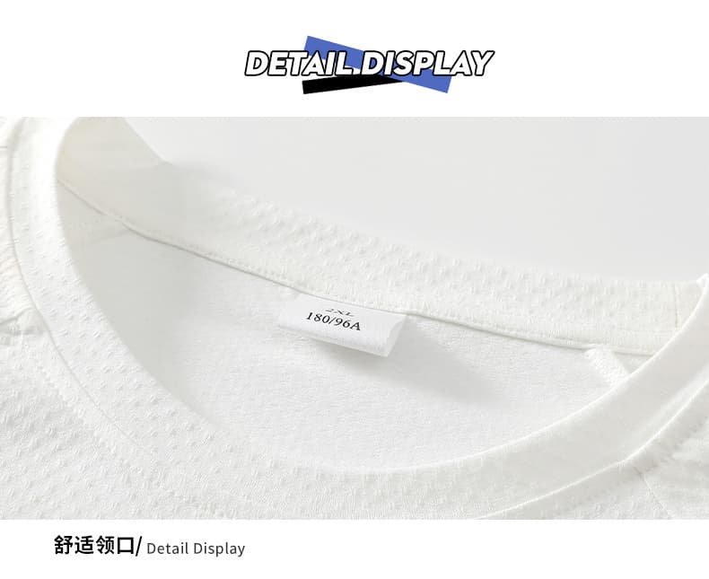 여름 새로운 투명 그리드 반사 클립 기사 여름 반팔 반바지 여름 캐주얼 스포츠 슈트 패션 섹션 상세 이미지 25
