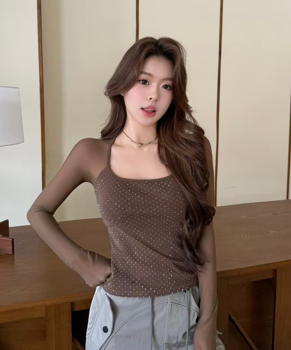 여름 새로운 순수한 욕망 바람 전체 훈련 패치워크 망사 긴 소매 티셔츠 소매 몸매 가꾸기 슬림해 보이는 원피스 벨트 가슴 패드 여성 상세 이미지 9