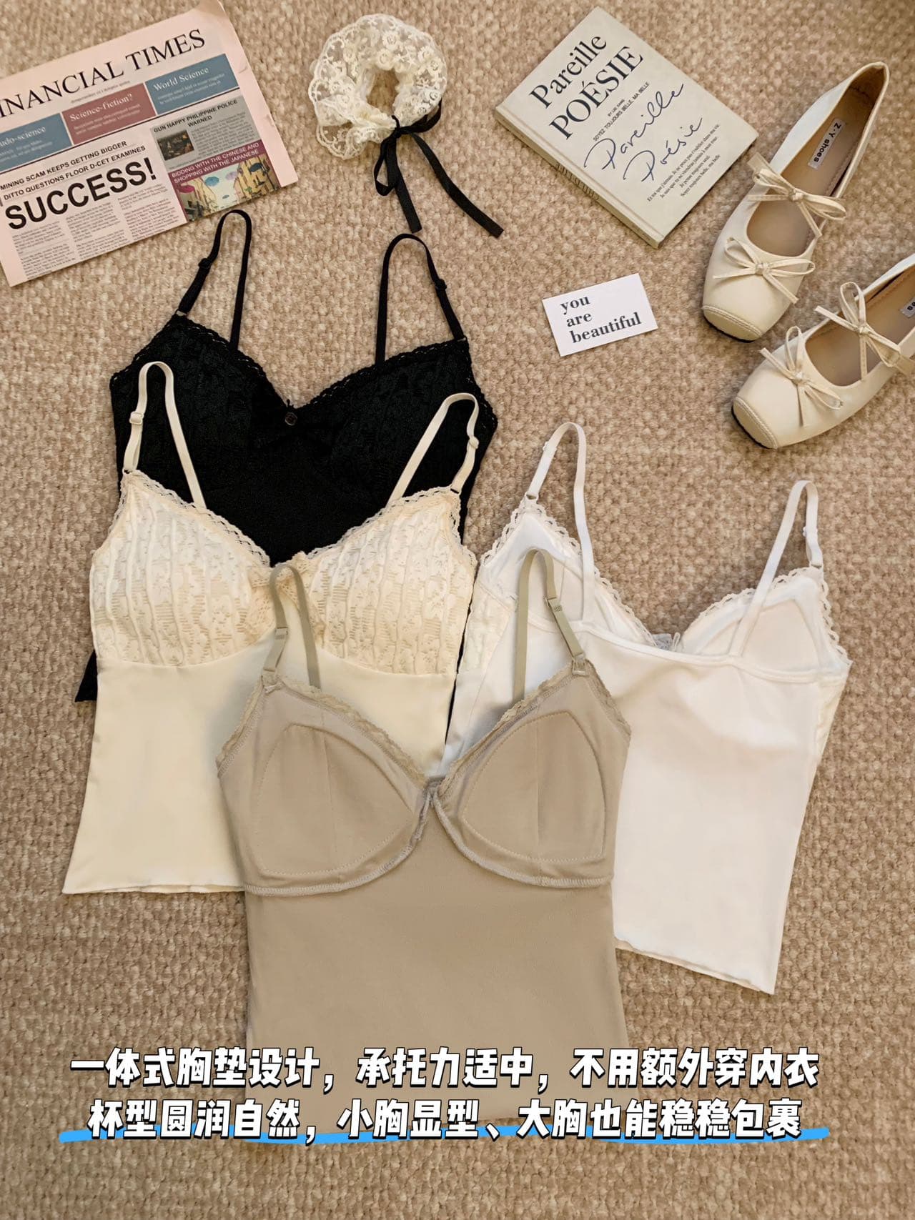 순수한 욕망 레이스 V넥 섹시함 캐미솔 여름 나비 매듭 핫걸 오프숄더 쇼트 스타일 맨위 여성 상세 이미지 6