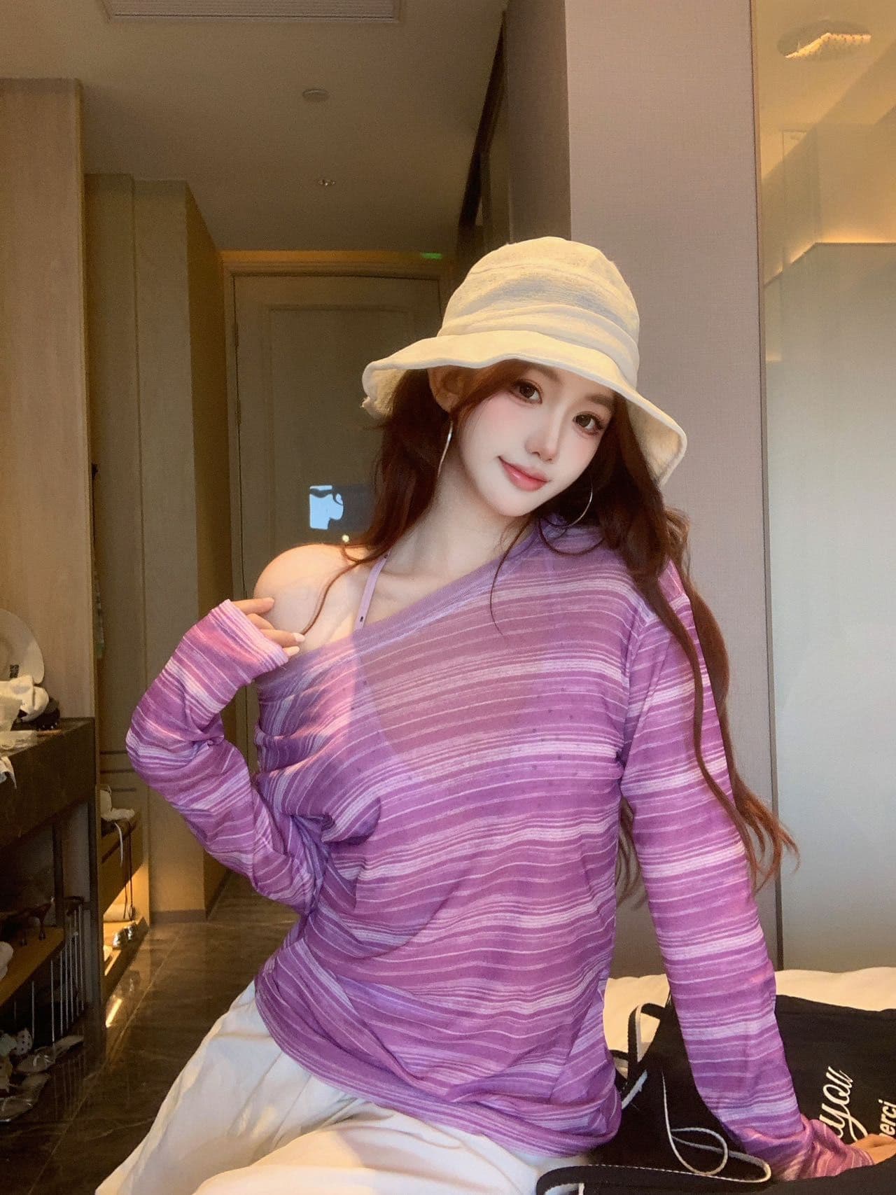 순수한 욕망 섹시함 V넥 캐미솔 여성 드레스 발레 바람 레이스 방귀 커튼 패치워크 몸매 가꾸기 슬림해 보이는 맨위 상세 이미지 27