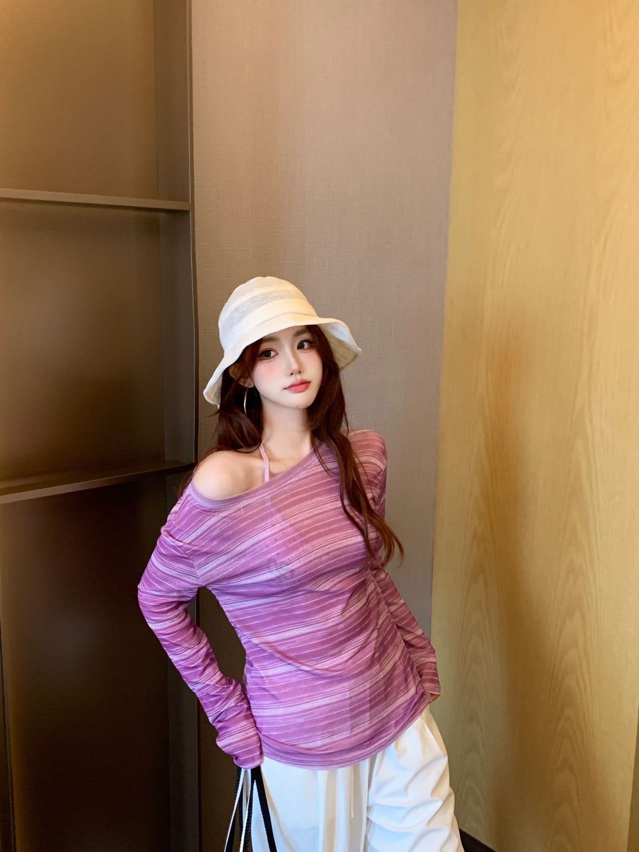 순수한 욕망 섹시함 V넥 캐미솔 여성 드레스 발레 바람 레이스 방귀 커튼 패치워크 몸매 가꾸기 슬림해 보이는 맨위 상세 이미지 28