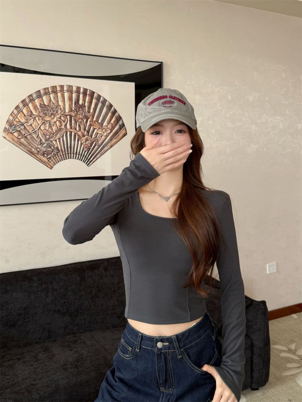 이른 가을 새로운 착용 가져 가라. 슈 플러시 u 칼라 보온 긴팔 티셔츠 슬림해 보이는 몸매 가꾸기 원피스 벨트 가슴 패드 다용도 상세 이미지 20