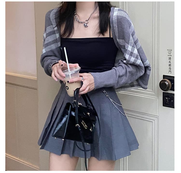 인터넷 유명인 체크무늬 보온 작은 숄 가을 겨울철 외부 가져 가라. 망토 스카프 여성 사무실 에어컨 객실 가져 가라. 어깨 작은 어깨 이미지 2