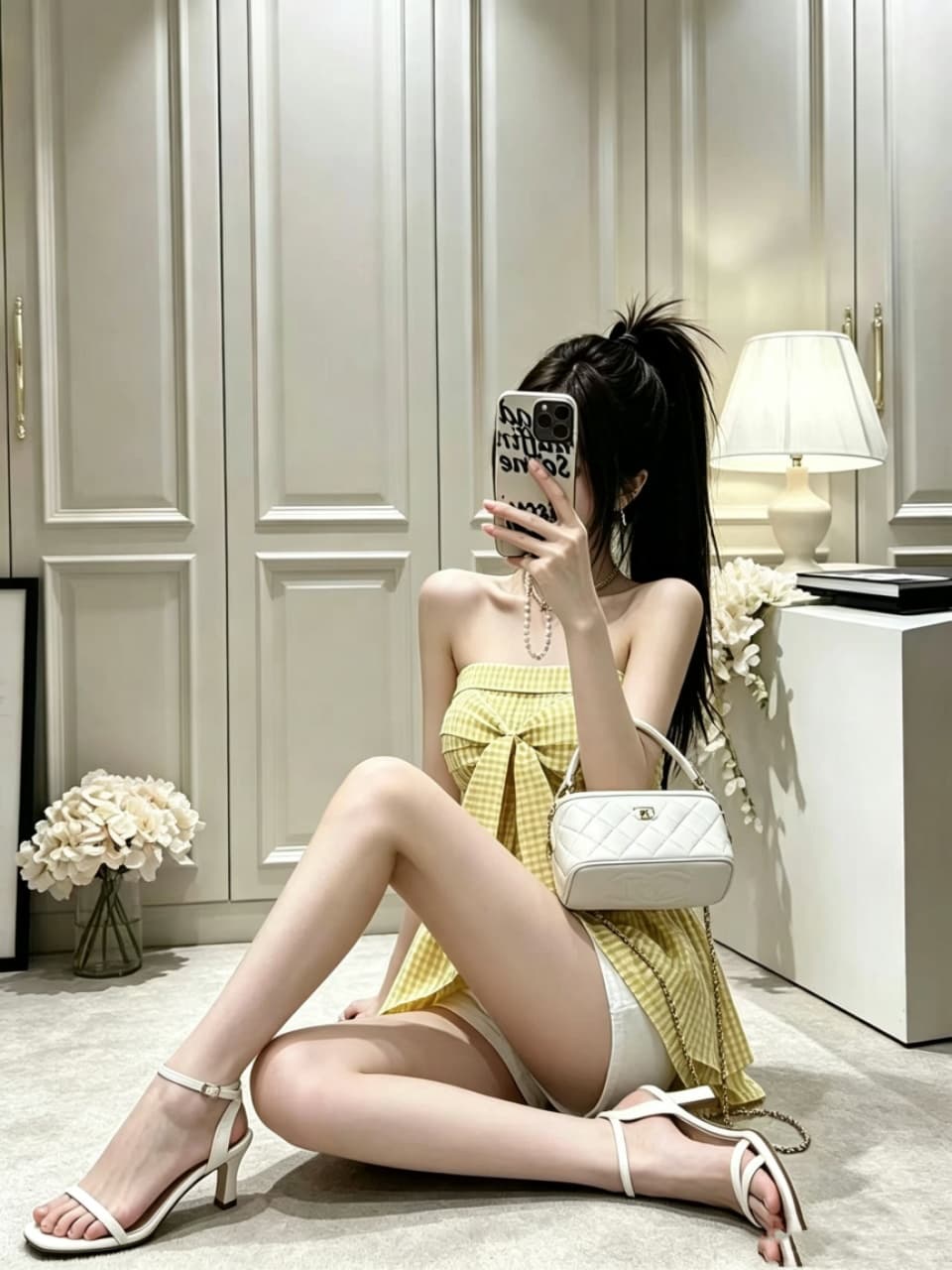핫걸 나비 매듭 스트라이프 행침 목 튜브탑 조끼 여성 여름 디자인 센스 작은 대중 몸매 가꾸기 슬림해 보이는 외출용 맨위 상세 이미지 16