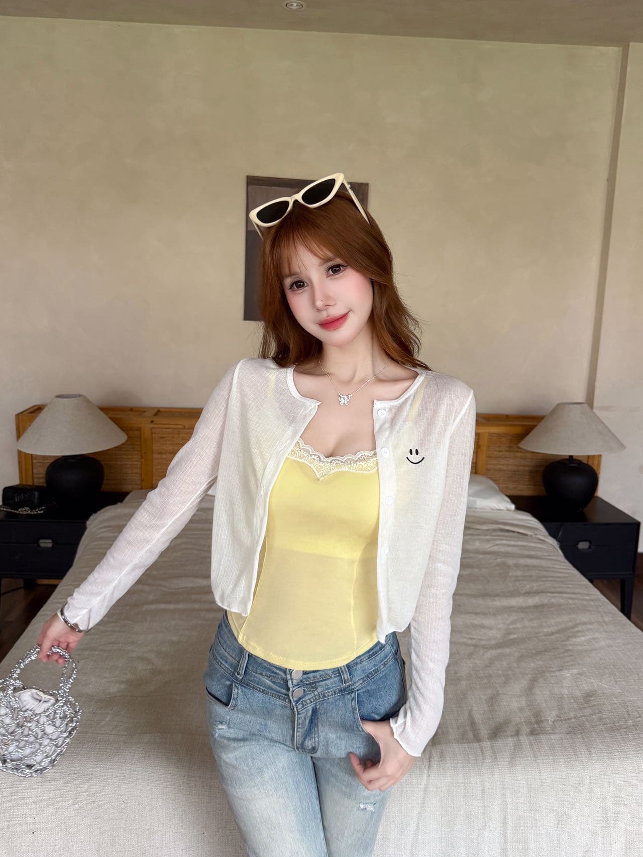 여름 그냥 필요 자외선 차단 순수한 욕망 바람 얇은 스타일 이른 가을 착용 가져 가라. 오픈 가디건 상세 이미지 28