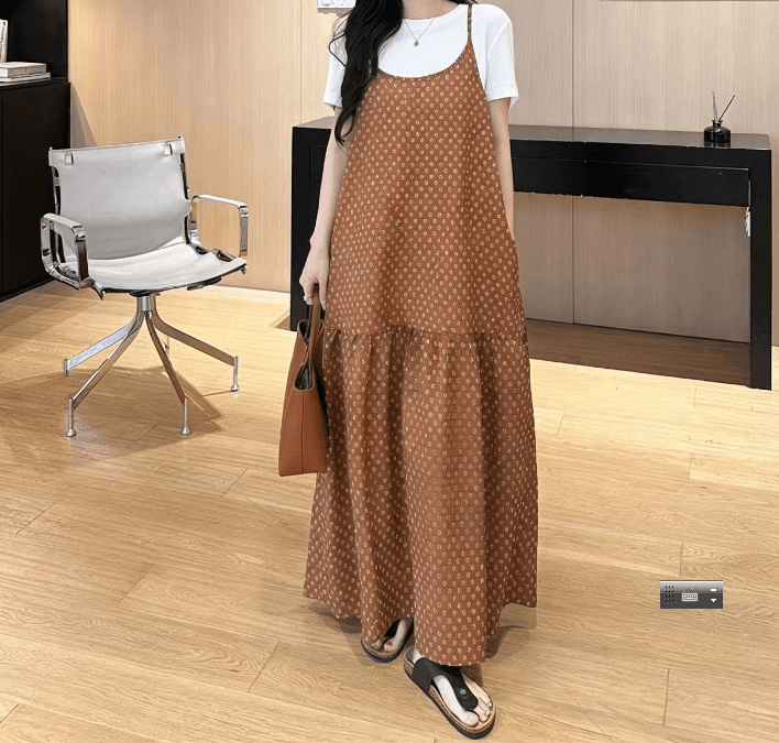 한 부서 슬립 드레스 이미지 2