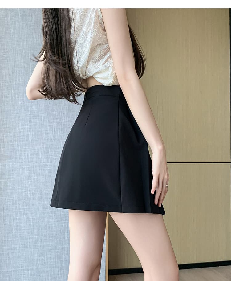 반신 스커트 여성 2026 여름 새로운 새로운 중식 국풍 플리츠 스커트 한 마디 미니 스커트 레트로 표지 배 표지 넓적 다리 반 스커트 여성 상세 이미지 17